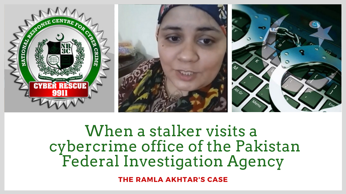 Ramla Akhtar National Response center cyber crime, Pakistan Federal Investigation agency, cyber wing