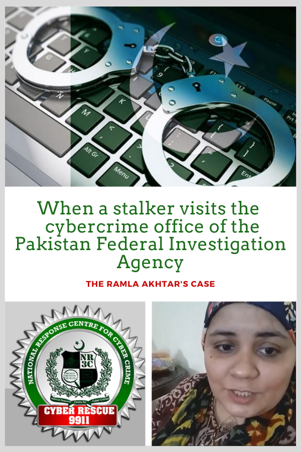 Ramla Akhtar National Response center cyber crime, Pakistan Federal Investigation agency, cyber wing